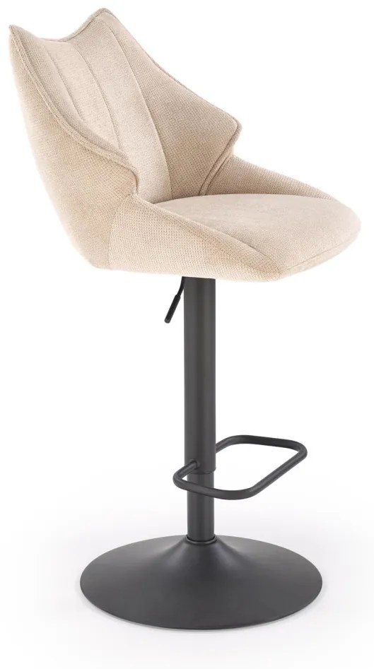 Scaun de bar H122 bej/negru