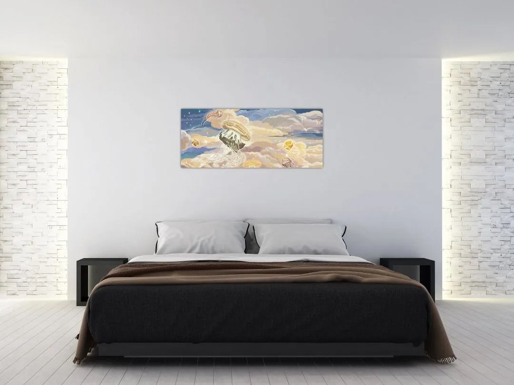 Tablou - Meduză Cerească (120x50 cm)