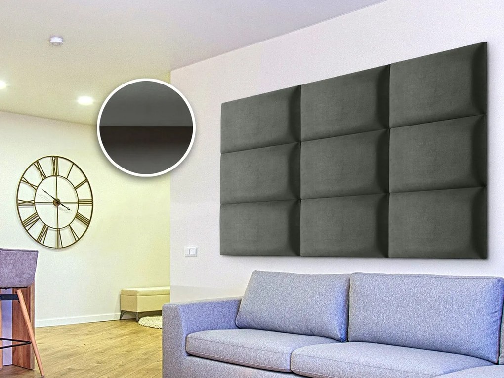 Panou tapițat Soundless 40x30 cm (gri). 1068530