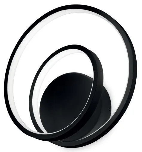 Aplica LED design modern circular OZ AP ON-OFF NERO