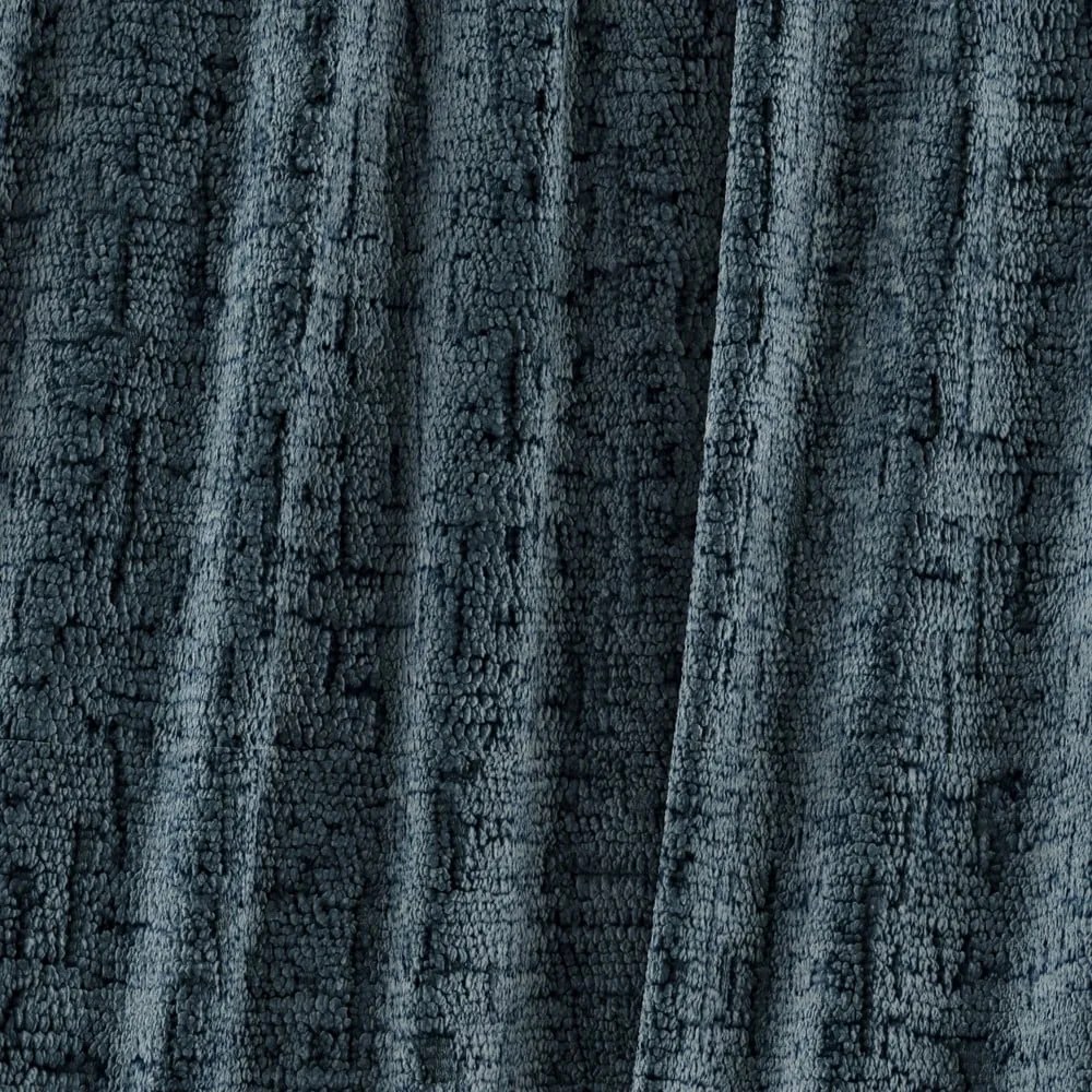 Pat matrimonial albastru prăfuit tapițat cu spațiu de depozitare cu somieră 160x200 cm Voliera – Maison de Rêve