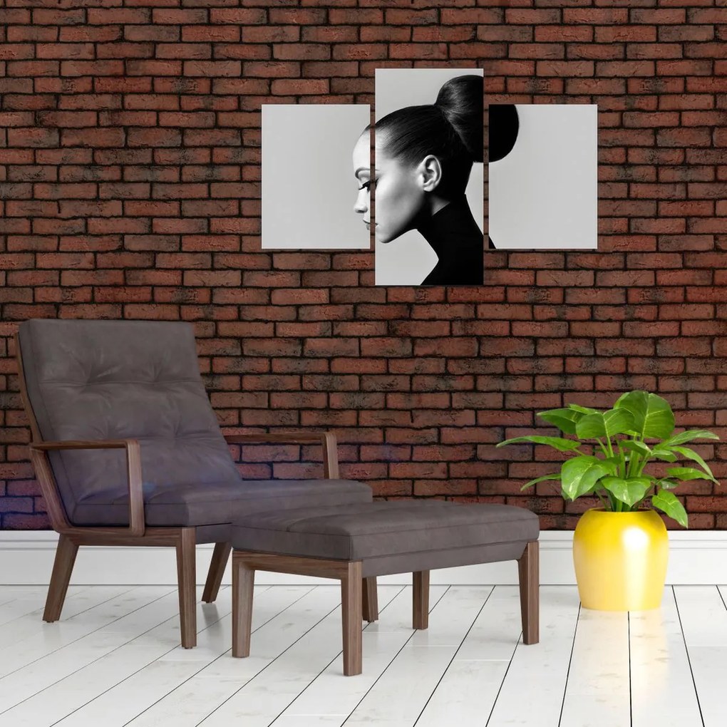 Tablou - Profilui femeii frumoase (90x60 cm)