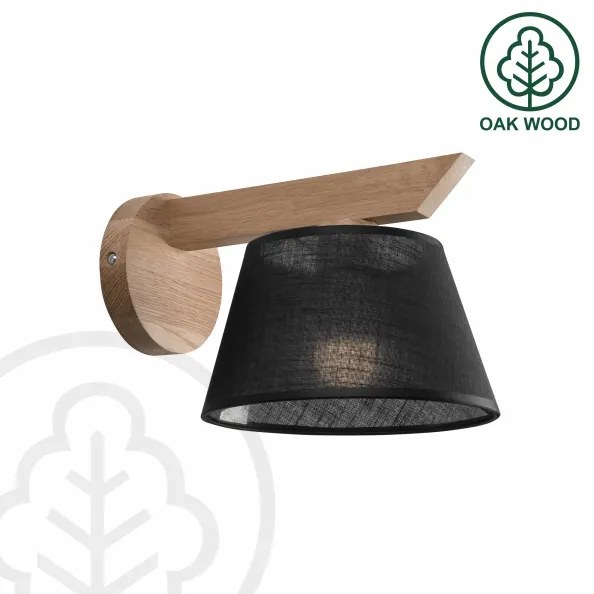 Aplică Brilagi ANTHONY 1xE14/40W/230V stejar/negru