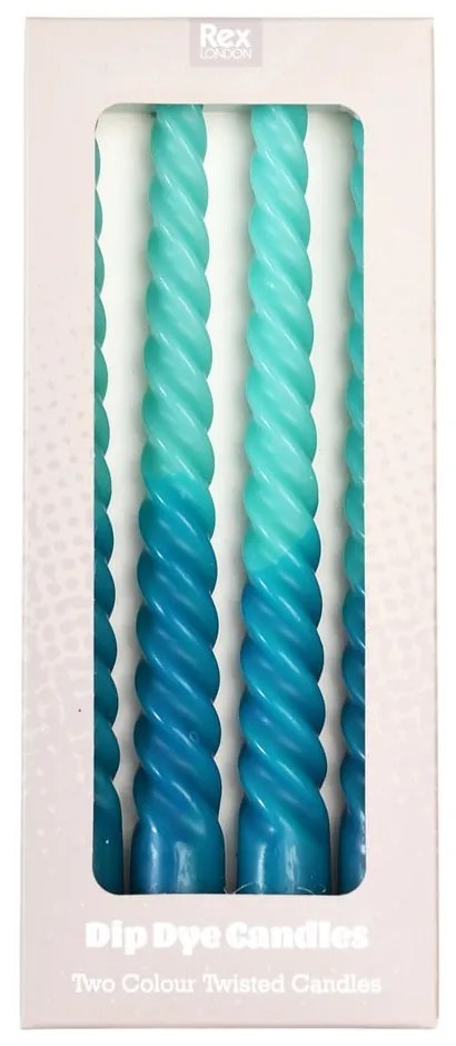 Lumânări 4 buc. timp de ardere 3 h Dip Dye – Rex London