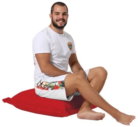 Pernă de podea 70x70 cm roșu