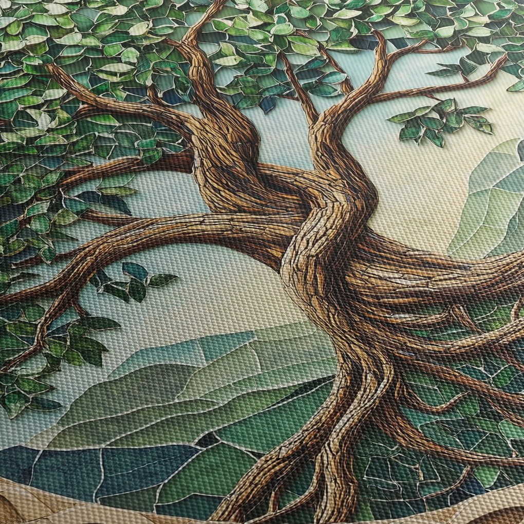Tablou – Arborele vieții împletit (90x60 cm)