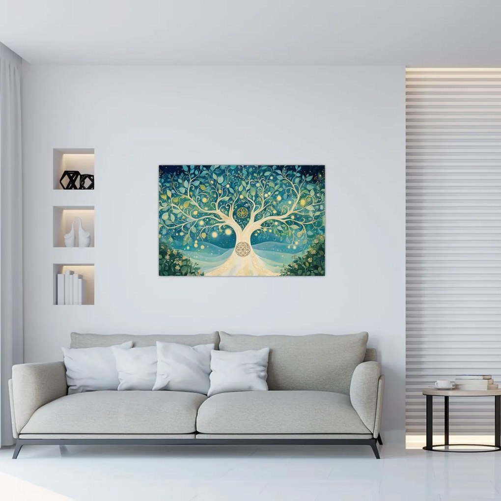 Tablou – Arbore magic cu spirale (90x60 cm)