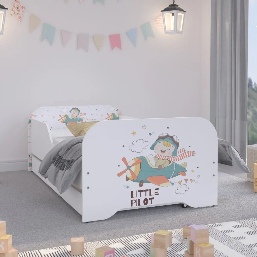 Pătuţ în design de calitate pentru piloţi mici 160 x 80 cm