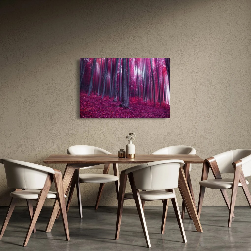 Tablou - Pădurea roz (90x60 cm)