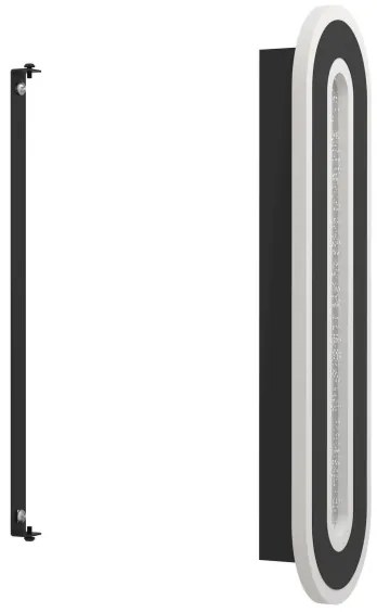 Aplică LED Eglo 901242 MACCHIONI LED/12W/230V 4000K negru