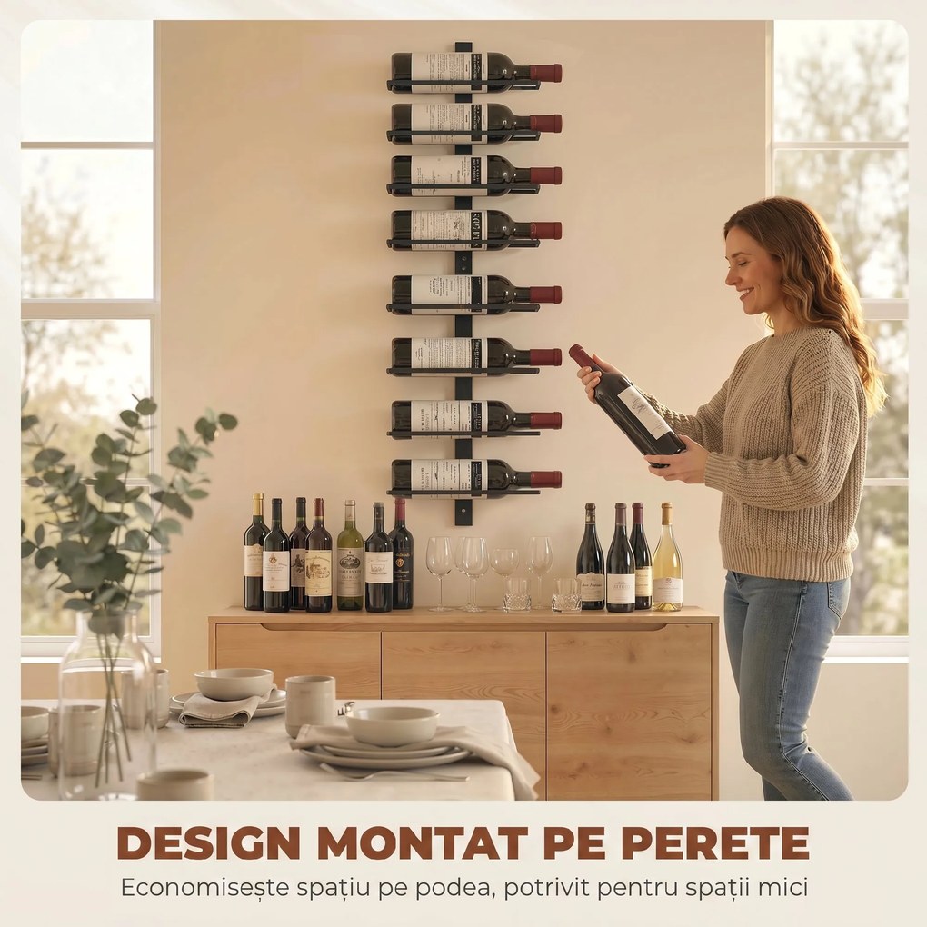 HOMCOM suport sticle slim | Aosom Romania