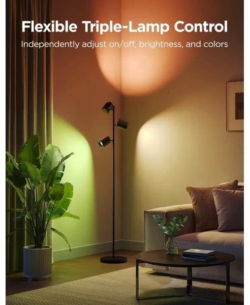 Govee - Lampă de podea LED dimmabilă TREE MATTER RGBICWW/48W/230V Wi-Fi