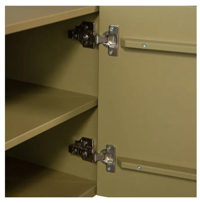 Comodă TV kaki din lemn de pin 200x53x46 cm Basu – WOOOD