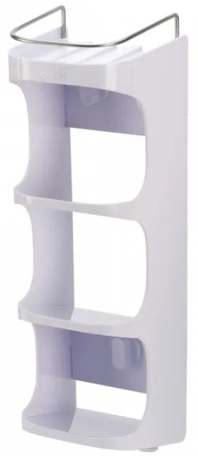 Raft pentru baie alb autoadeziv din plastic Capsule - Joseph Joseph