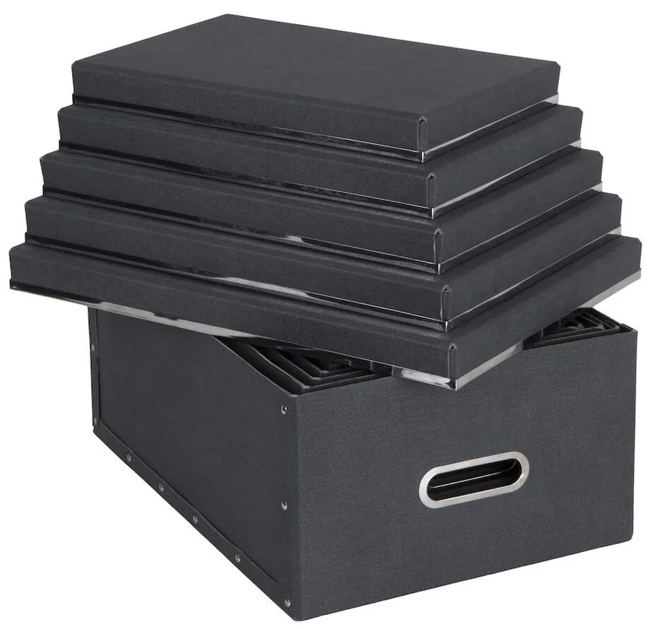 Cutii de depozitare 5 buc. cu capac Joachim – Bigso Box of Sweden
