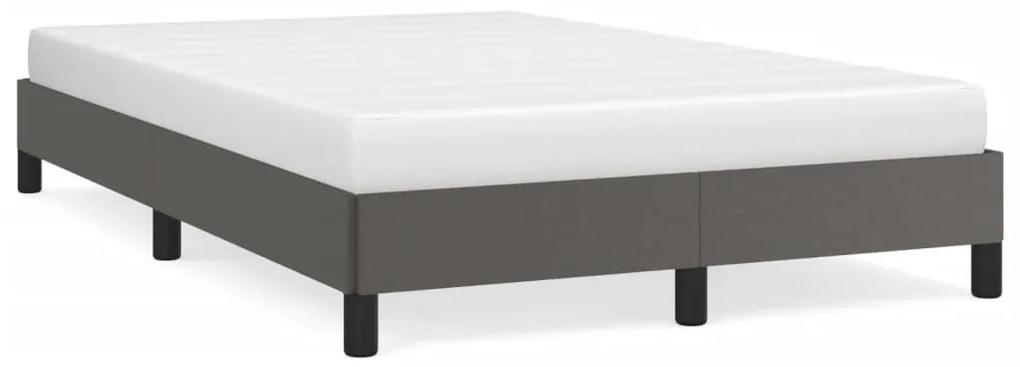 346896 vidaXL Cadru de pat, gri, 120x200 cm, piele ecologică