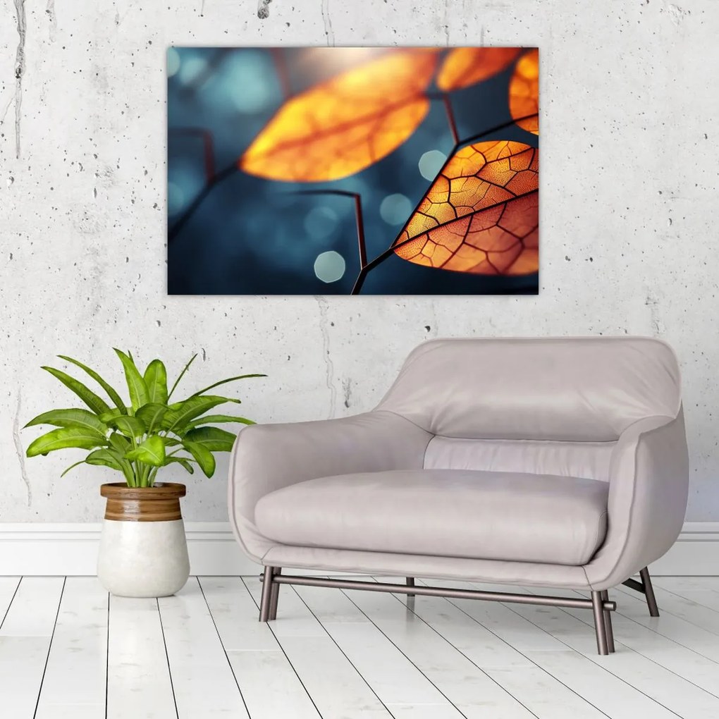 Tablou - Textura frunzelor (90x60 cm)