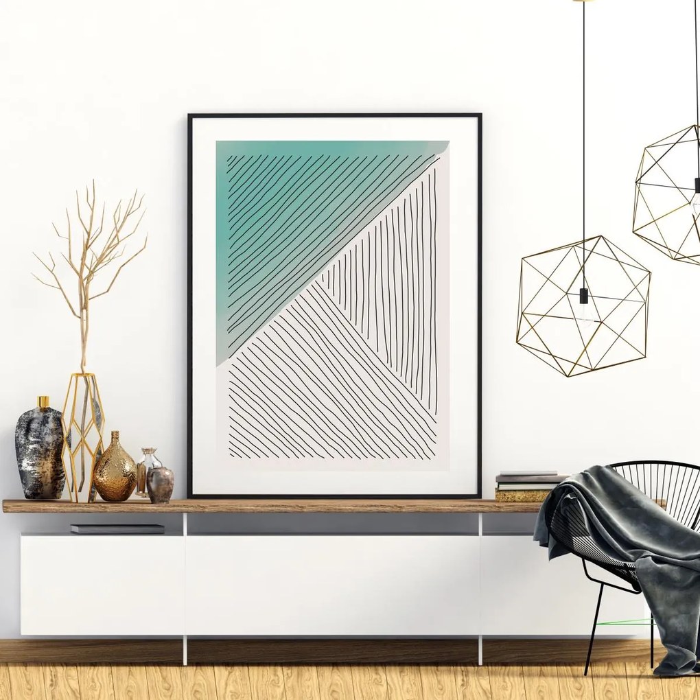 Poster - Abstracție pictată (A4)