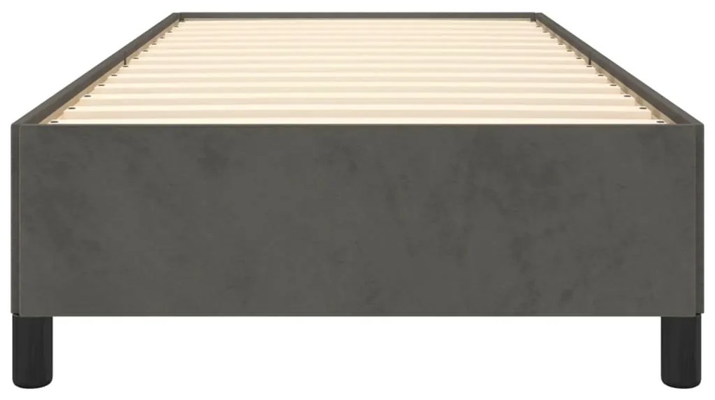 Cadru de pat, gri inchis, 80x200 cm, catifea Morke gra, 35 cm, 80 x 200 cm