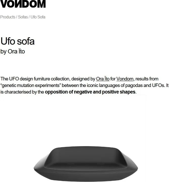 Canapea de exterior / interior design modern premium UFO