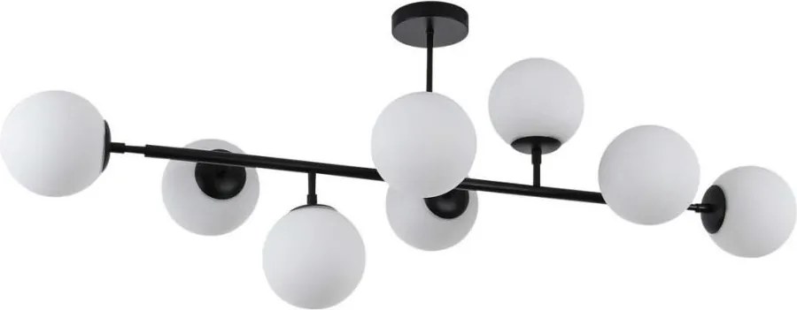 Lustră cu tijă DORADO 8xE14/40W/230V, neagră