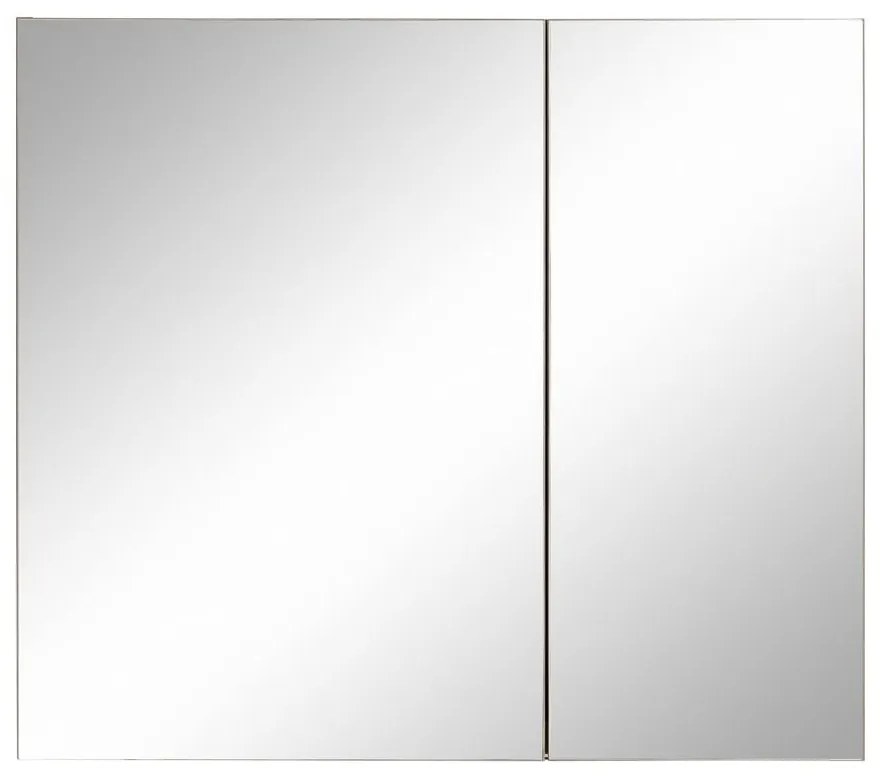 Dulap de baie alb cu oglindă de perete Støraa Wisla, 80 x 70 cm