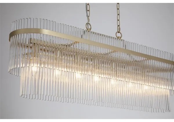 Searchlight 11400-8GO - Candelabru cu lanț LARA 8xE14/60W/230V