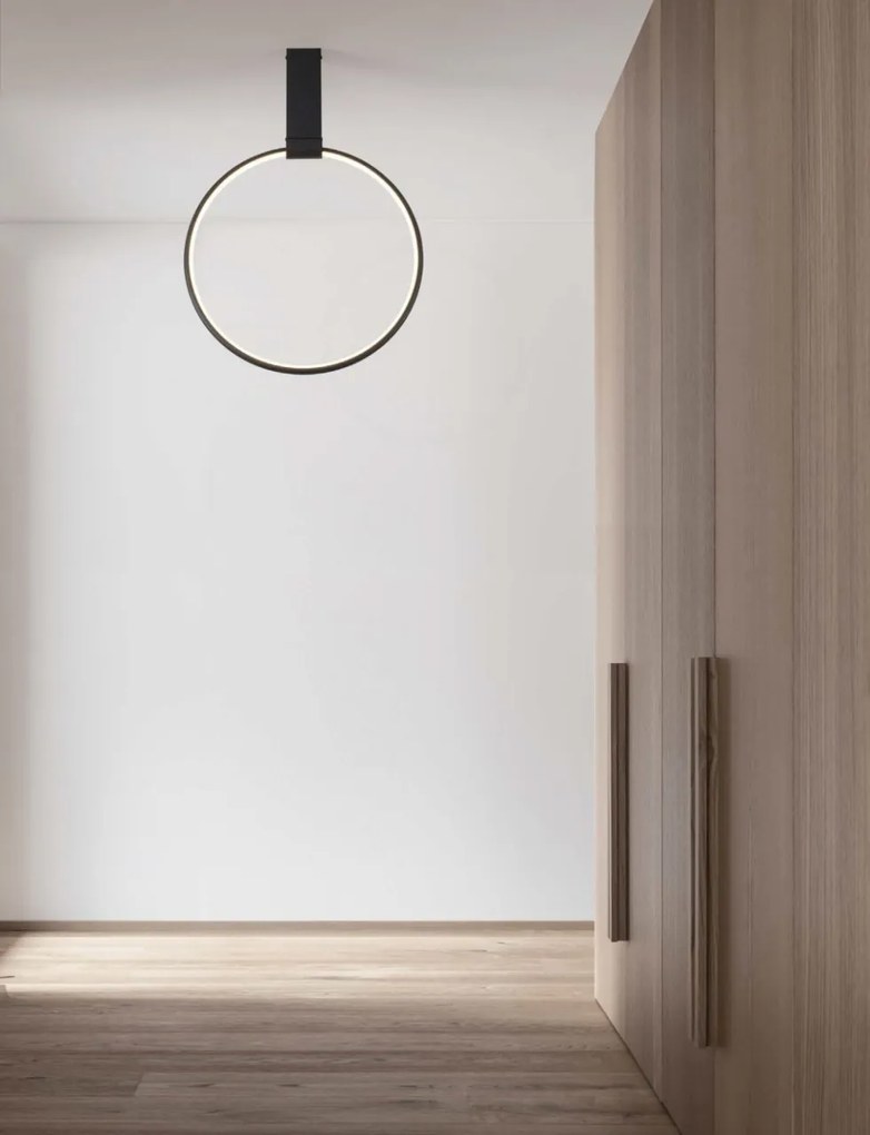Lustra/Plafoniera LED ajustabila design modern GARVE Black 40cm