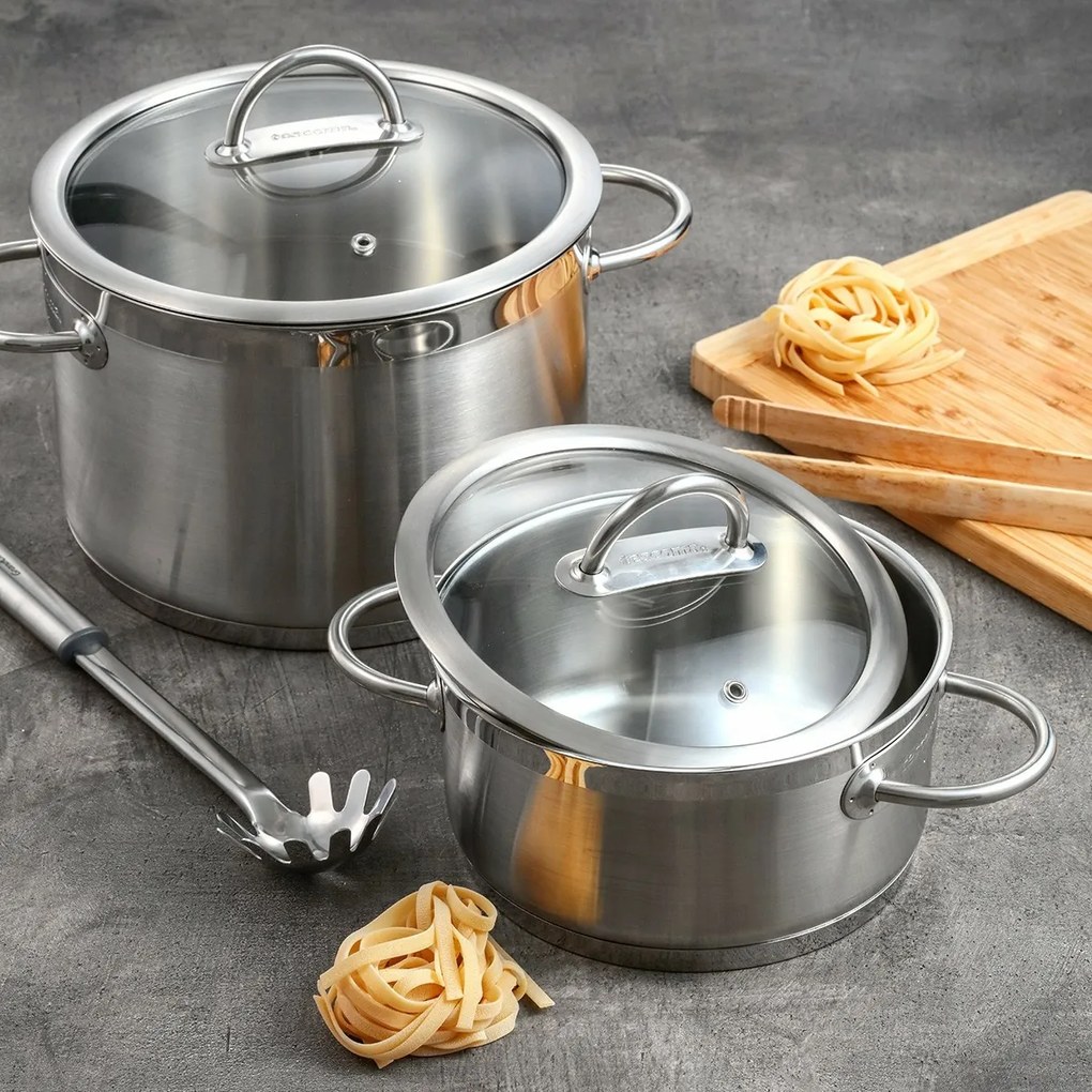 Tescoma Oală cu capac VISION, 22 cm, 22 cm