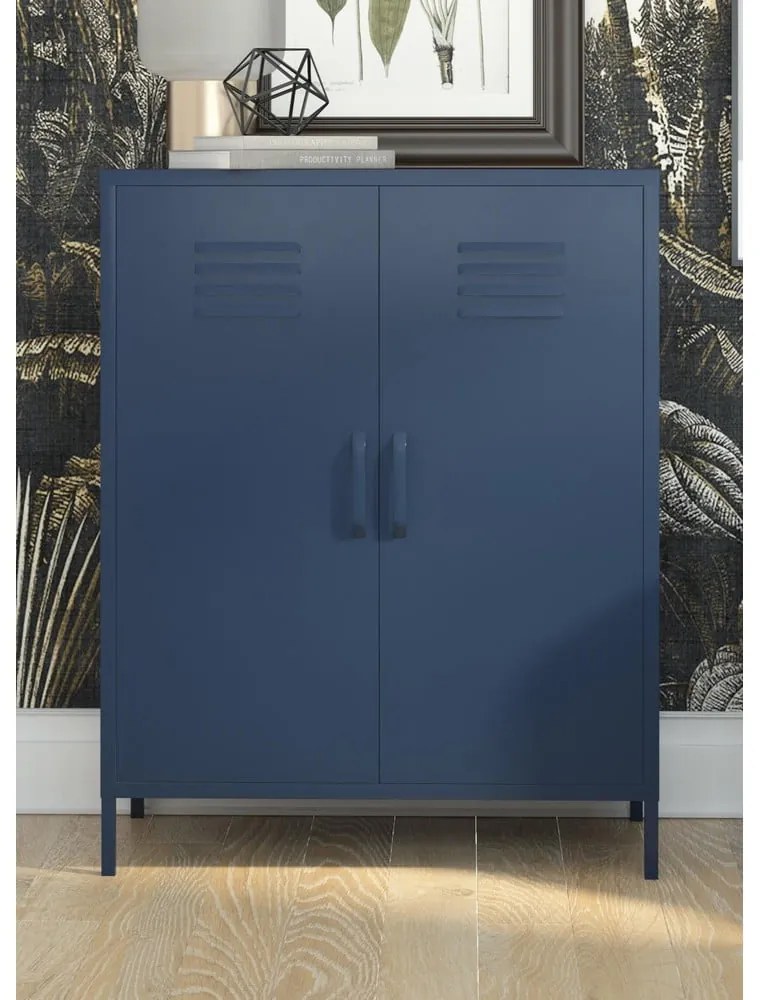 Dulap metalic albastru 80x102 cm Bradford - Queer Eye