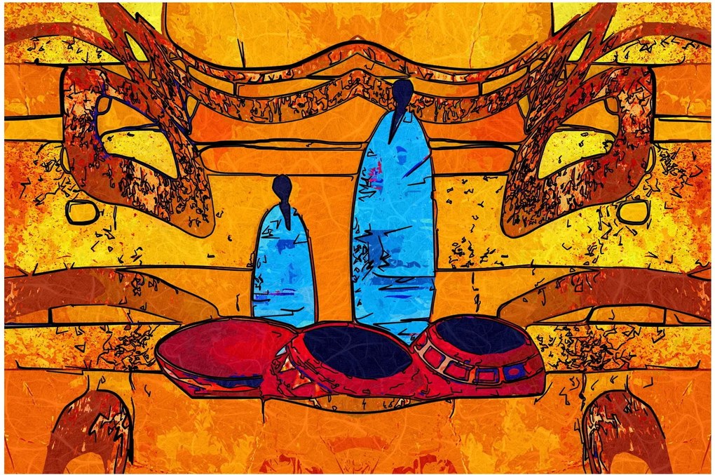 Tablou - Pictură străveche (90x60 cm)