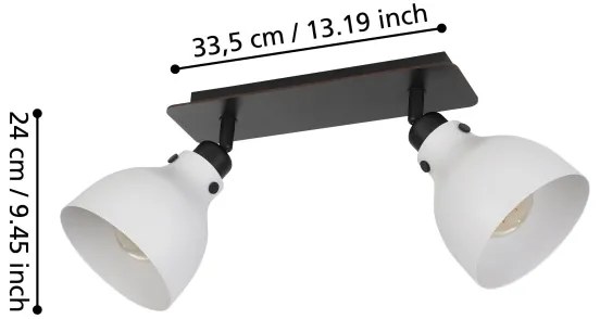 Spot Eglo 43828 MATLOCK 2xE27/40W/230V