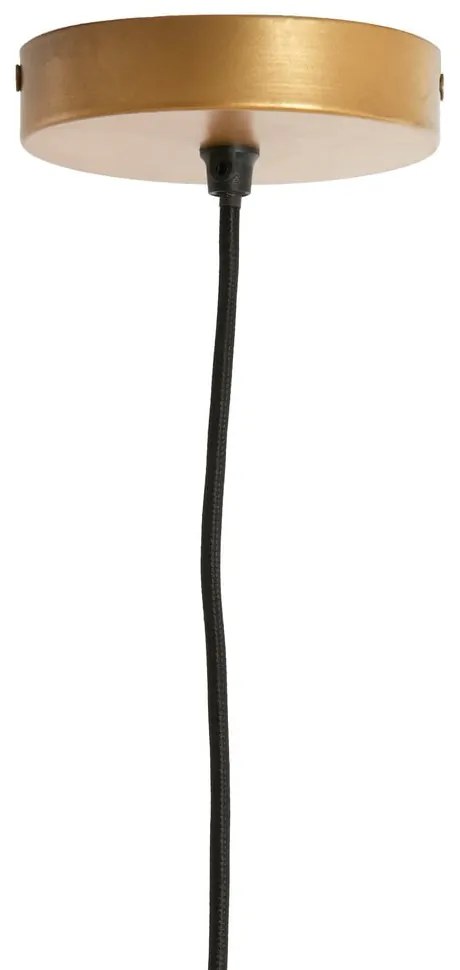 Lustră verde-deschis cu abajur din iută ø 40 cm Fugia – Light & Living