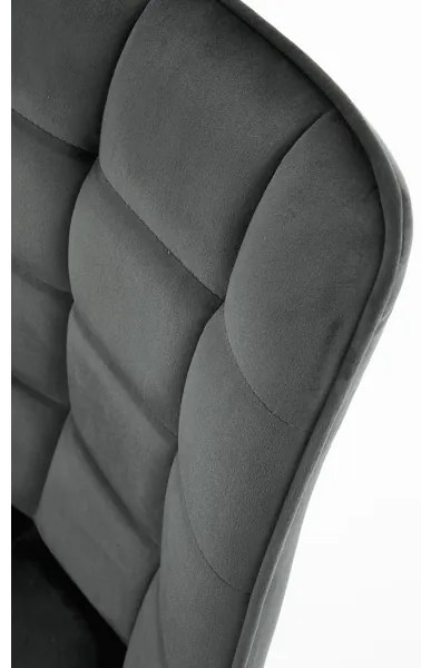 Scaun de dining COMORO, 1 buc., gri închis