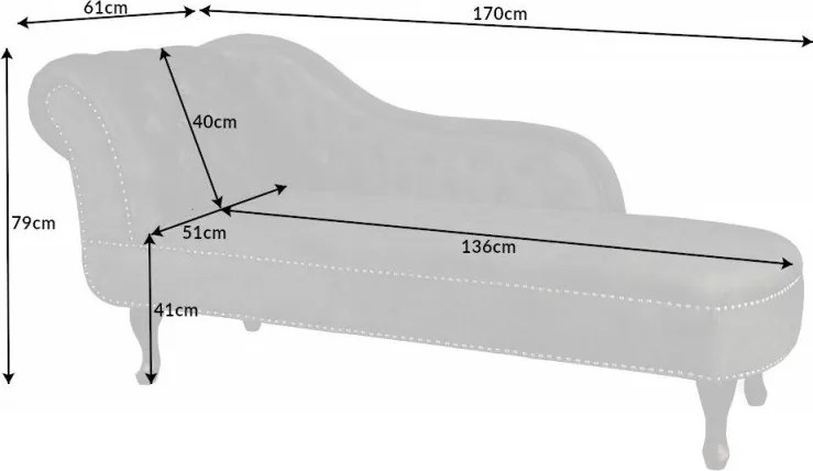 Pat de zi/ Canapea relax clasica stil englezesc Chesterfield gri