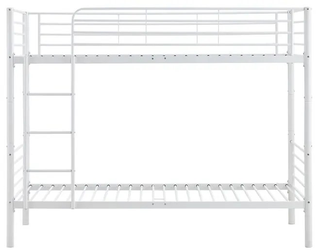 Pat supraetajat metalic Bunky Alb – 90 x 200 cm