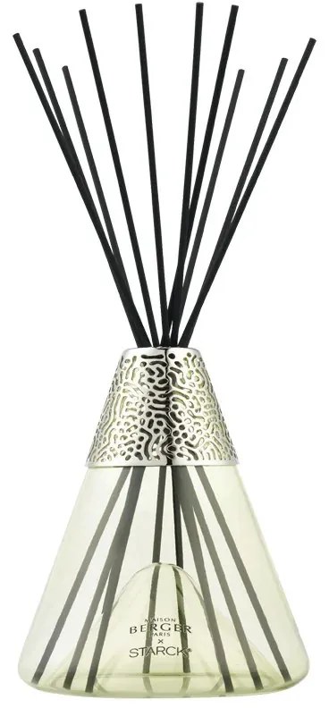 Stick difuzor Starck cu umplutură 0,4l Peau d'Ailleurs/Leather from elsewhere green - Maison Berger Paris