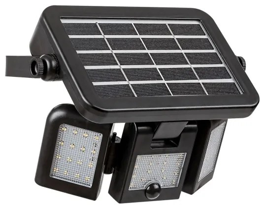 Proiector LED solar cu senzor LIHULL LED/9,6W/3,7V IP44 Rabalux 77020