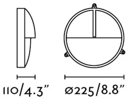 FARO 70996 - Aplică perete exterior TIMON 1xE27/60W/230V IP44
