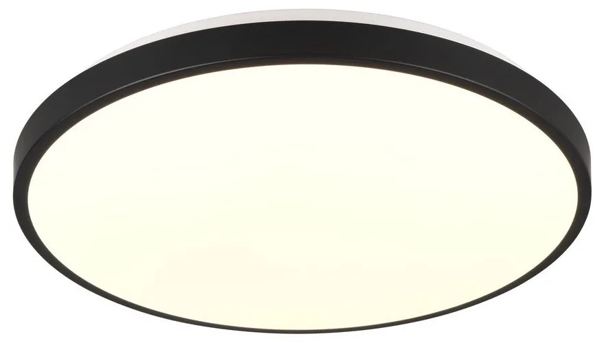 Plafonieră neagră-albă LED ø 38 cm Loody – Reality