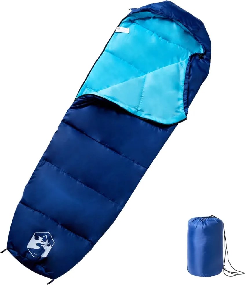 vidaXL Sac de dormit tip mumie pentru adulți de camping, 3 anotimpuri