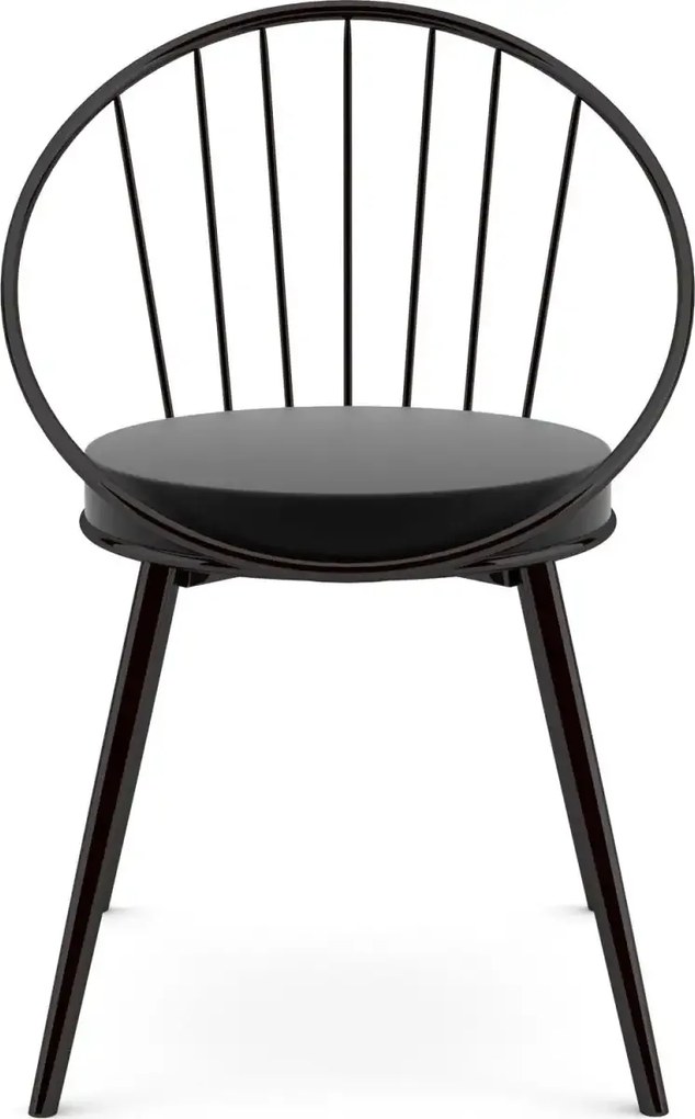 Set Masa Bucatarie cu 4 Scaune , negru,120x80x75 cm, 30410SET