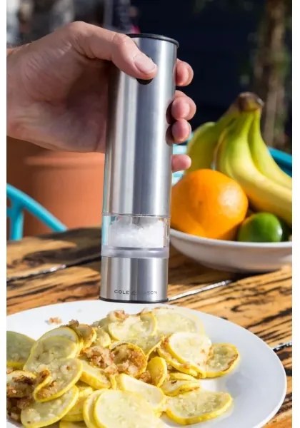 Cole&Mason - Set 2 râșnițe electrice BATTERSEA, 6xAAA, pentru condimente