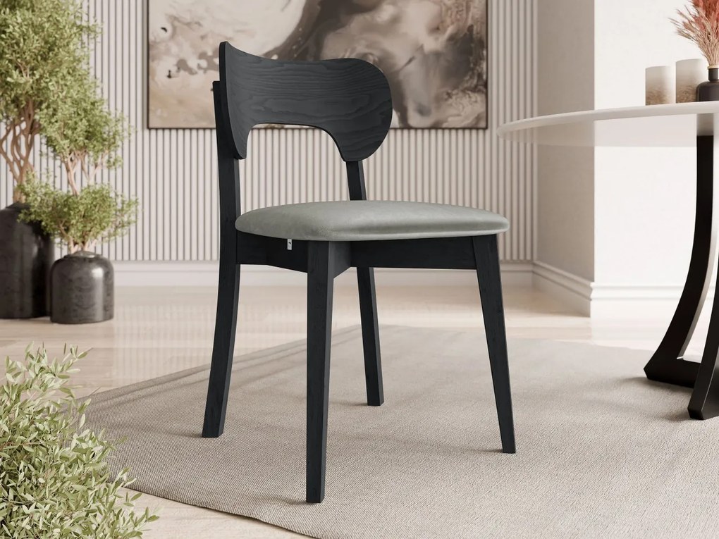 Scaun sufragerie KD 64 (Negru + Gri închis) . 1103463