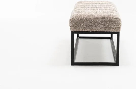 Bancheta tapitata Petit Beaute 110cm, sampanie bej