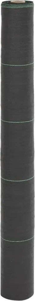 vidaXL Membrană antiburuieni, negru, 1x50 m, PP