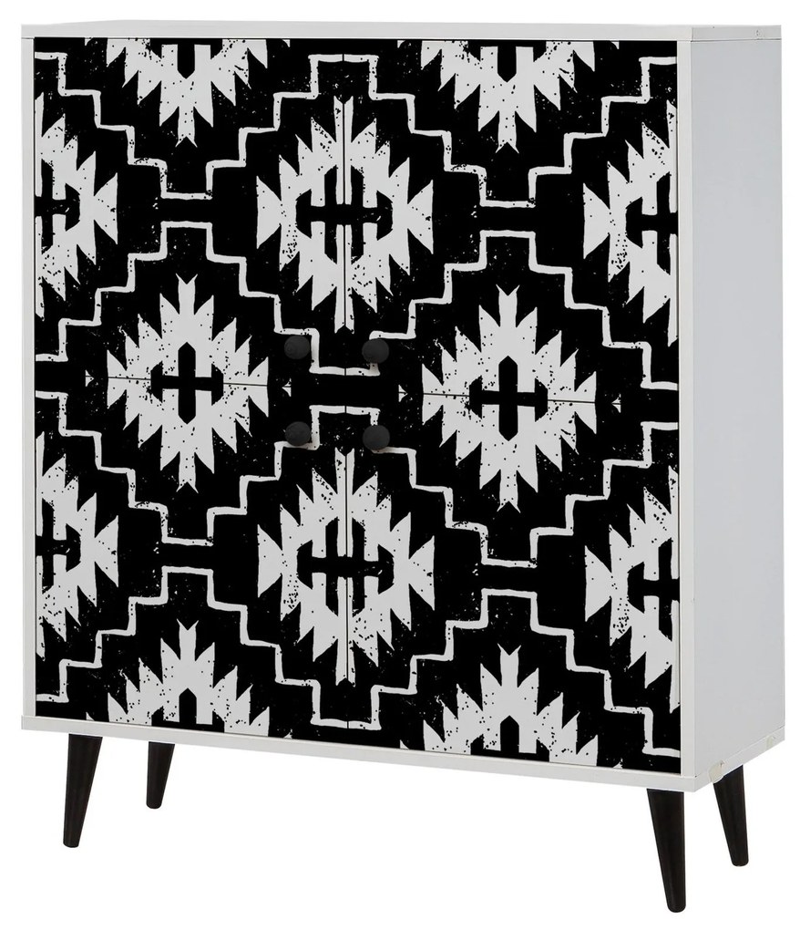 Dulap Mozaic (Alb + Negru). 1088501
