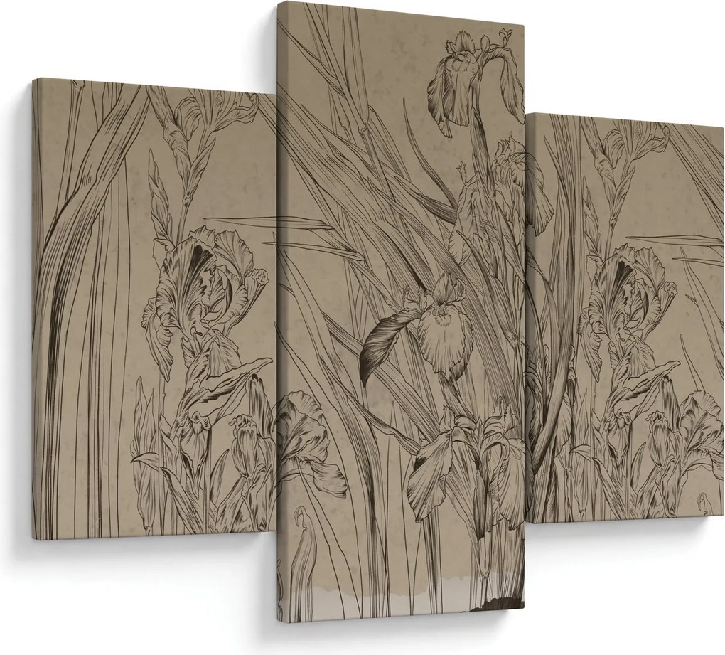 Tablou - Contururile plantelor (90x60 cm)