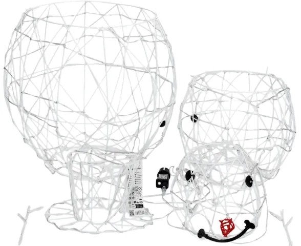 Aigostar - Decorațiune LED de Crăciun pentru exterior, om de zăpadă, 3,6W/31/230V, 2700K, 120cm, IP44