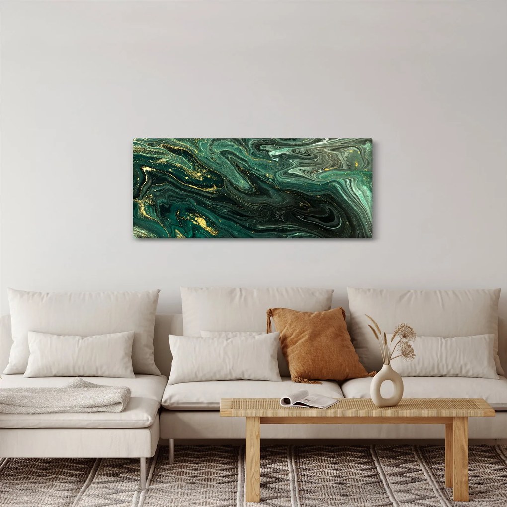 Tablou - Marmură verde (120x50 cm)